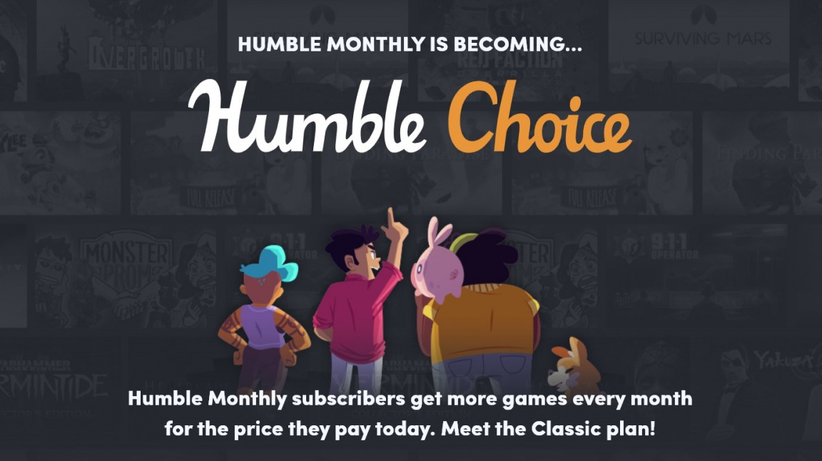 Humble Monthly nahradí nová, dražší služba Humble Choice, na které vydělají stávající předplatitelé