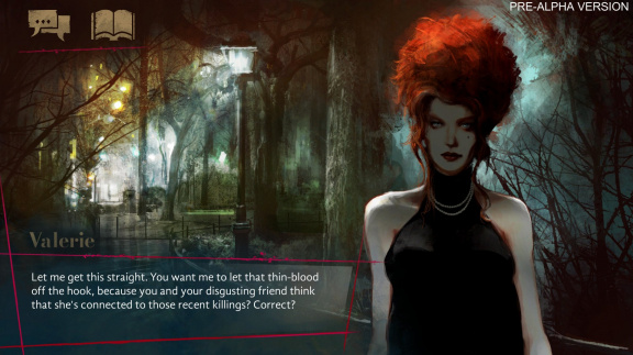 Vampire: The Masquerade – Coteries of New York jsou vizuální novelou o válce Camarilly s Anarchs
