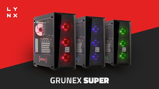 SUPER grafické karty hrají prim v nových sestavách LYNX Grunex