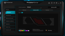 Nastavení podsvícení Acer Predator Helios 700