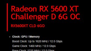 Asrock Radeon RX 5600 XT leak