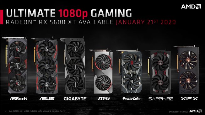 AMD Radeon RX-5600 XT lineup
