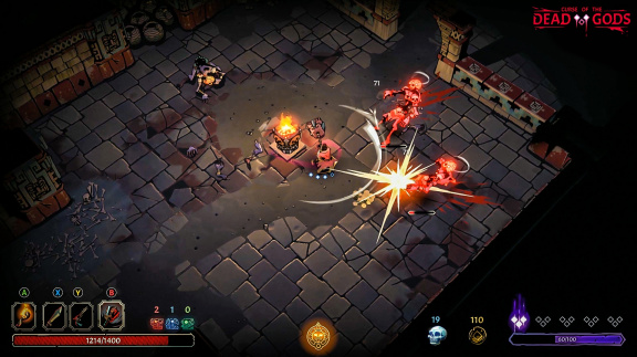 Chcete další Hades? Příští měsíc vyjde opěvovaná Curse of the Dead Gods