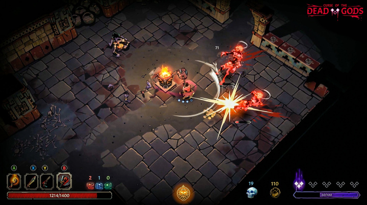 Chcete další Hades? Příští měsíc vyjde opěvovaná Curse of the Dead Gods