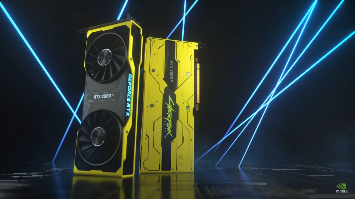 Limitovanou edici RTX 2080 Ti v designu Cyberpunk 2077 rozdá Nvidia fanouškům. Důvodem je asi odklad hry