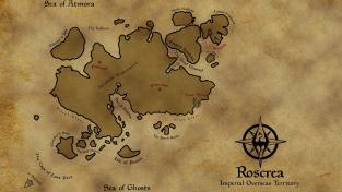Mapa modifikace Roscrea od vývojářů Beyond Skyrim