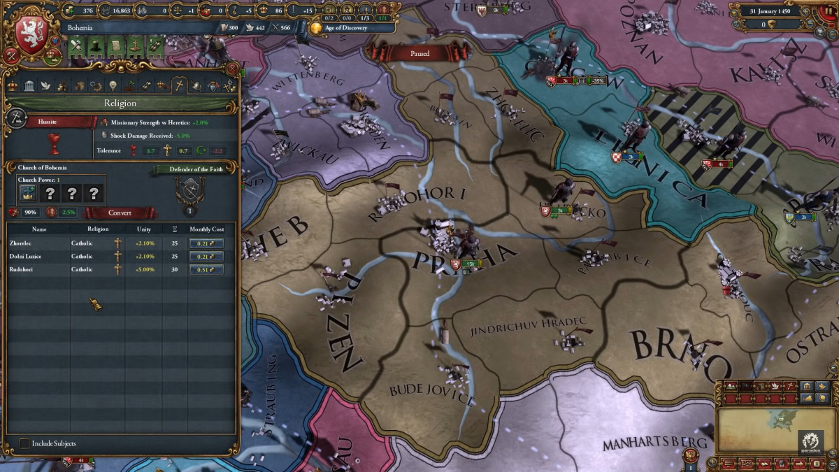 Do Europa Universalis IV dorazili husité