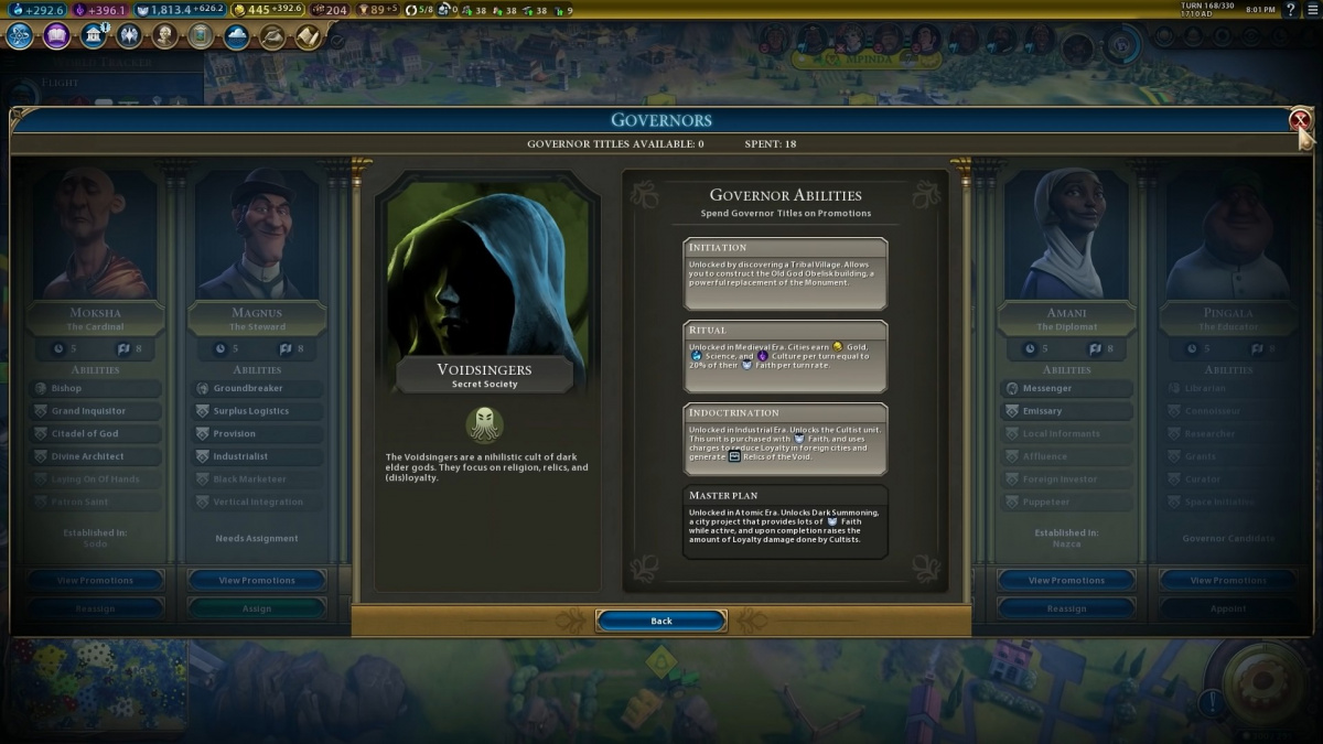 Do Civilization VI dorazí uctívači Cthulhu, upíři a další tajné společnosti