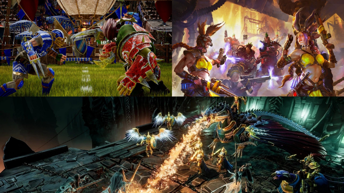 3x Warhammer: Necromunda, tahová strategie podle Age of Sigmar a Blood Bowl 3