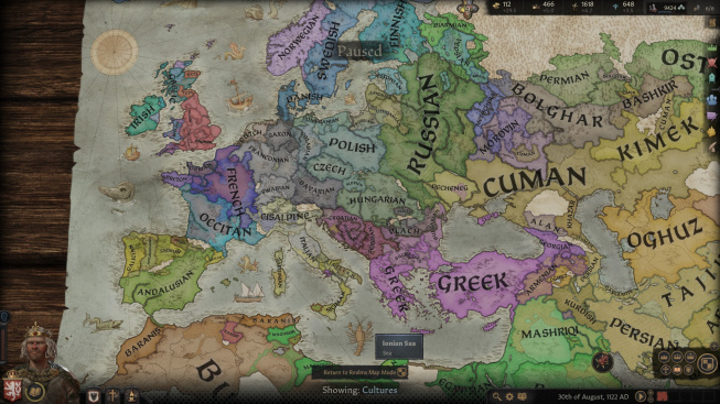 Mapa Crusader Kings 3