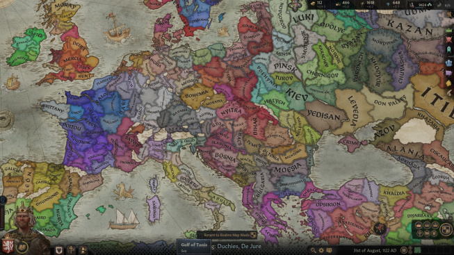 Mapa Crusader Kings 3