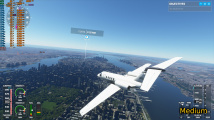 Srovnání grafických presetů Microsoft Fight Simulator 2020 (NY)