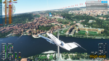 Srovnání grafických presetů Microsoft Fight Simulator 2020 (PRG)