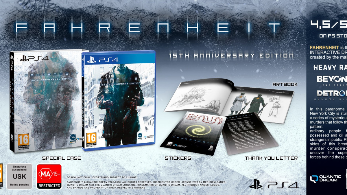 Interaktivní drama Fahrenheit se po letech podívá na PlayStation 4