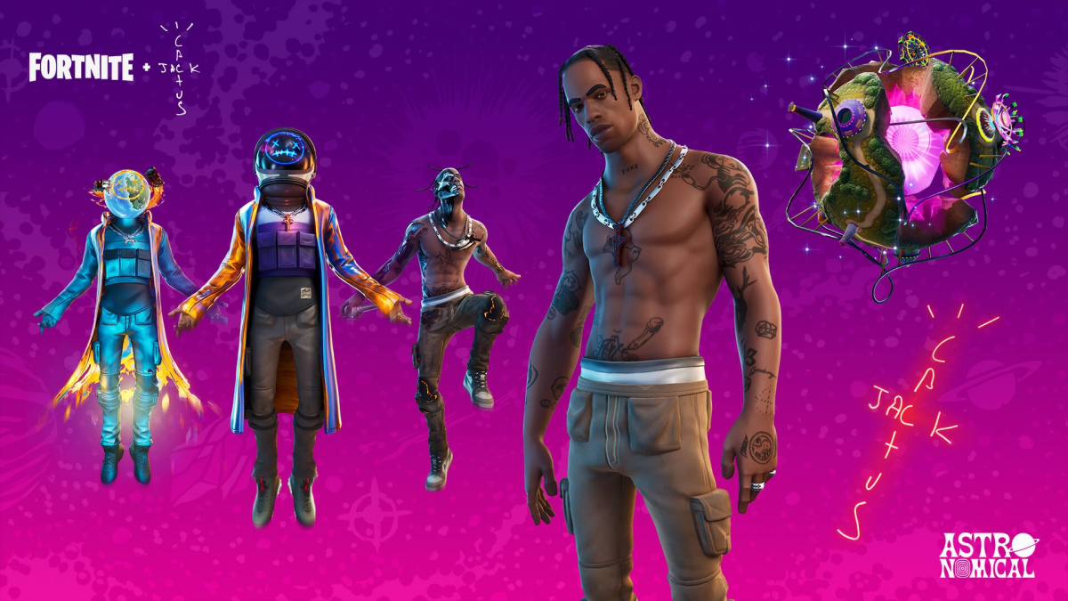 Travis Scott vydělal 20 milionů dolarů za virtuální koncert ve Fortnite