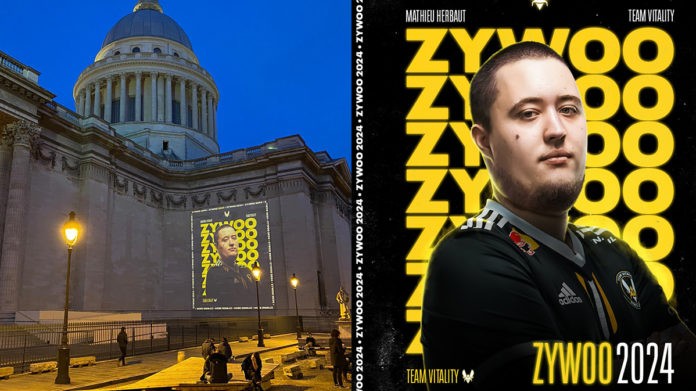 Paříž pokrytá hologramy, i tak vypadá pocta esportovému hráči