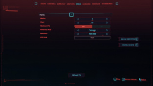 Cyberpunk 2077 PC settings