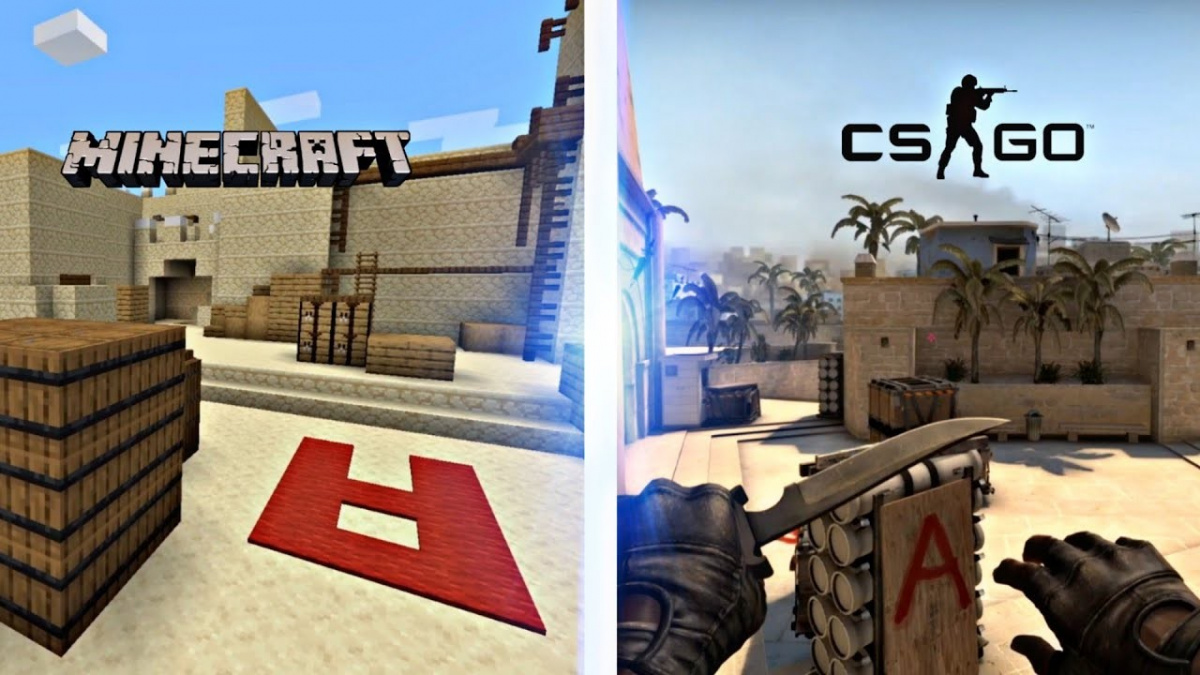 Slavnou mapu z Counter-Striku nyní najdete i v Minecraftu