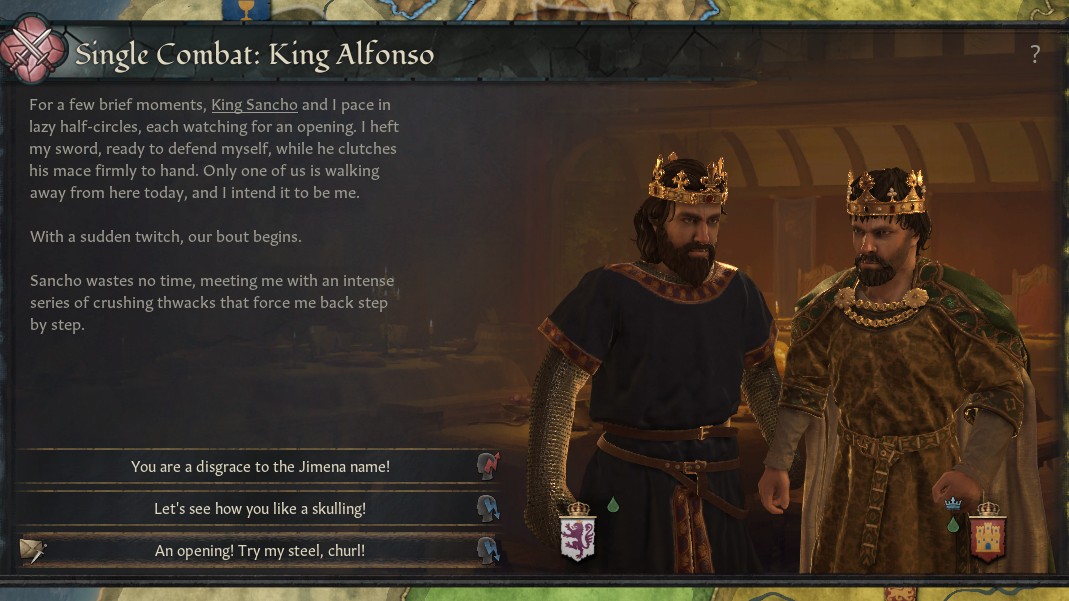 Nač sáhodlouze diskutovat? V Crusader Kings III vyřešíte spory čestným duelem