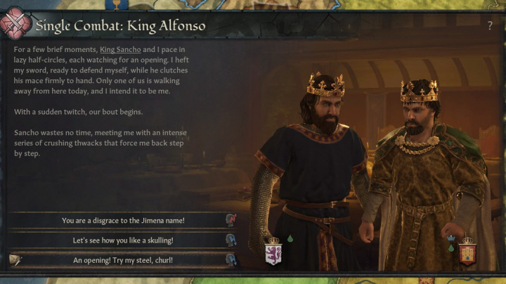 Nač sáhodlouze diskutovat? V Crusader Kings III vyřešíte spory čestným duelem