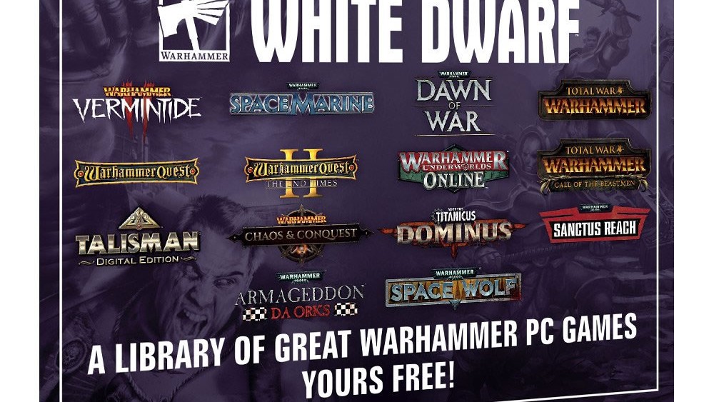 S nejnovějším číslem časopisu White Dwarf dostanete 12 her podle Warhammeru