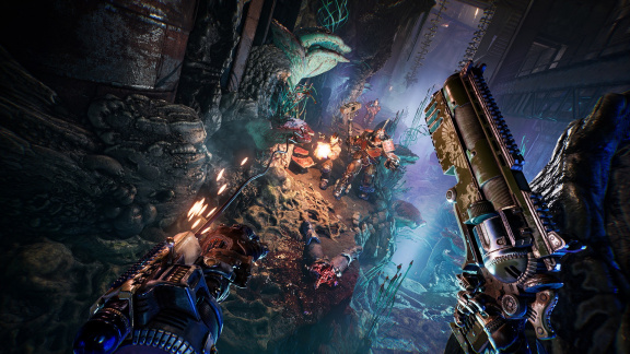 Doom v prostředí Warhammeru 40,000? Vyšla Necromunda: Hired Gun