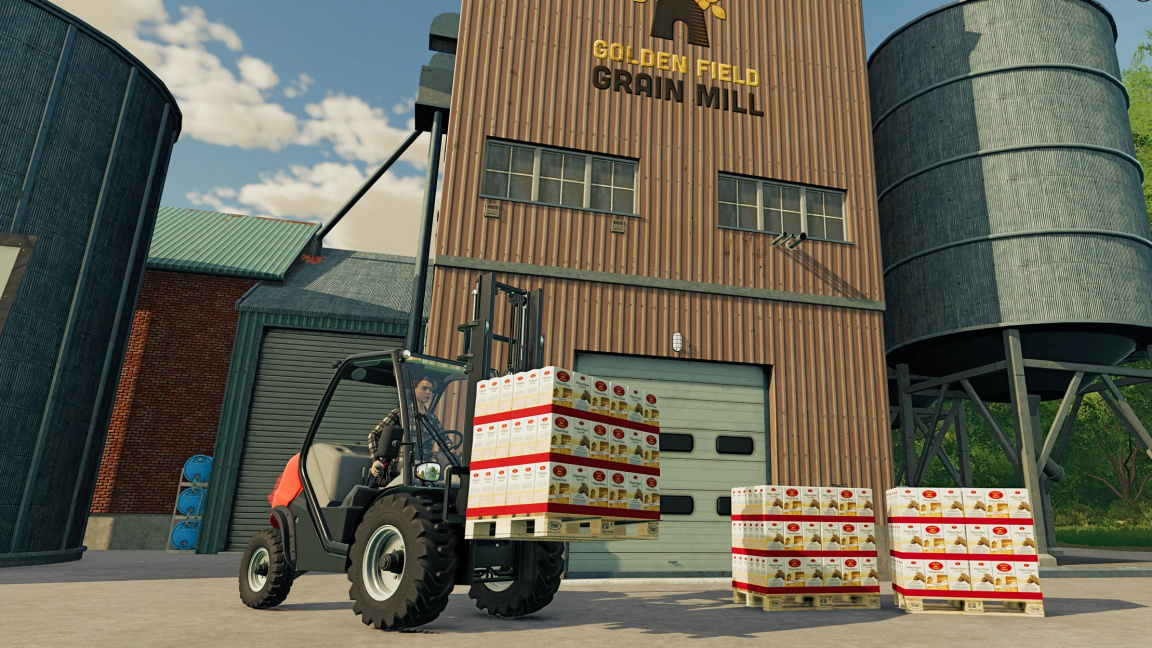 Ve Farming Simulator 22 budete řešit výrobu chleba od obilí přes mouku