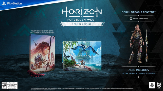 Horizon Forbidden West předobjednávky edice