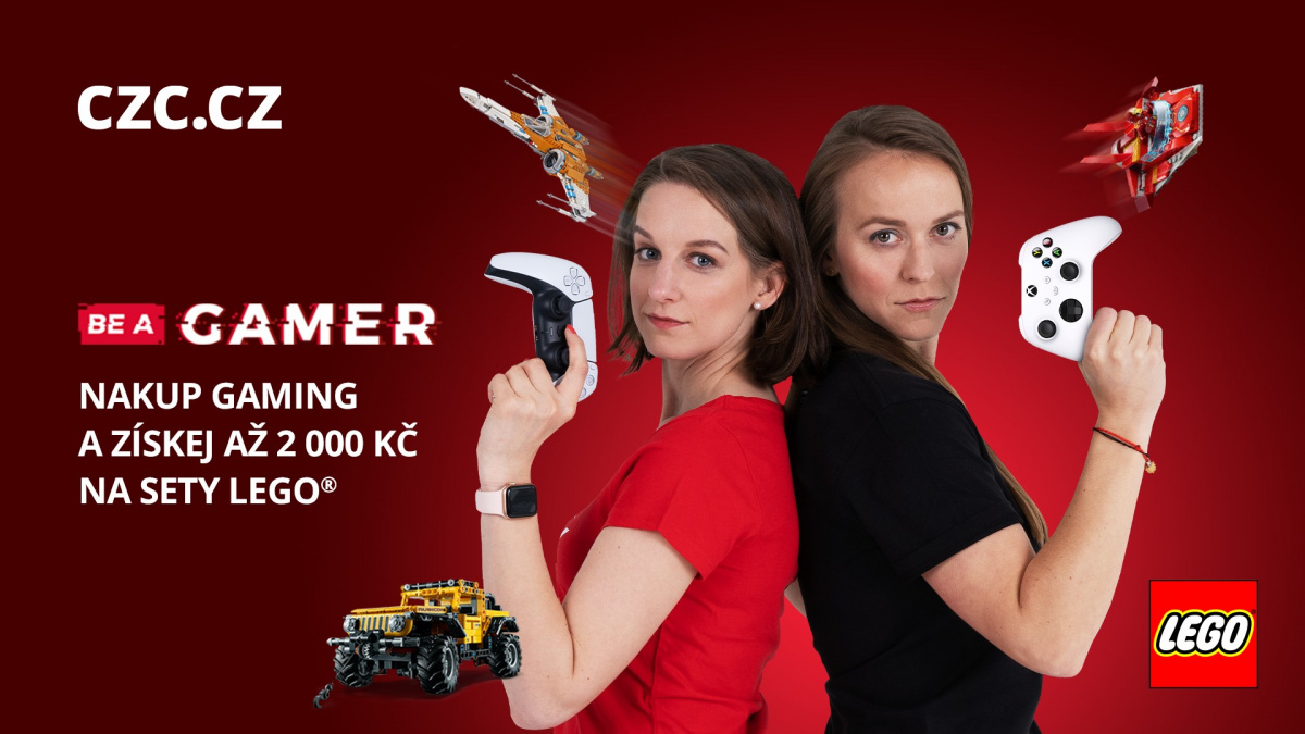 Největší herní svátek BE A GAMER právě startuje, slevy jsou na gaming i stavebnice LEGO