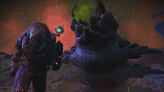 V nejnovějším rozšíření pro No Man's Sky si můžete osedlat písečné červy
