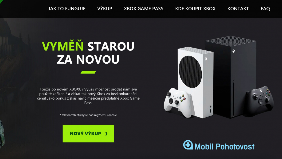 Nový Xbox Series X jsem získal se slevou výměnou za starý Xbox One