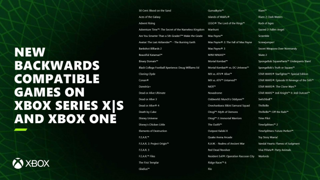 Xbox zpětná kompatibilita
