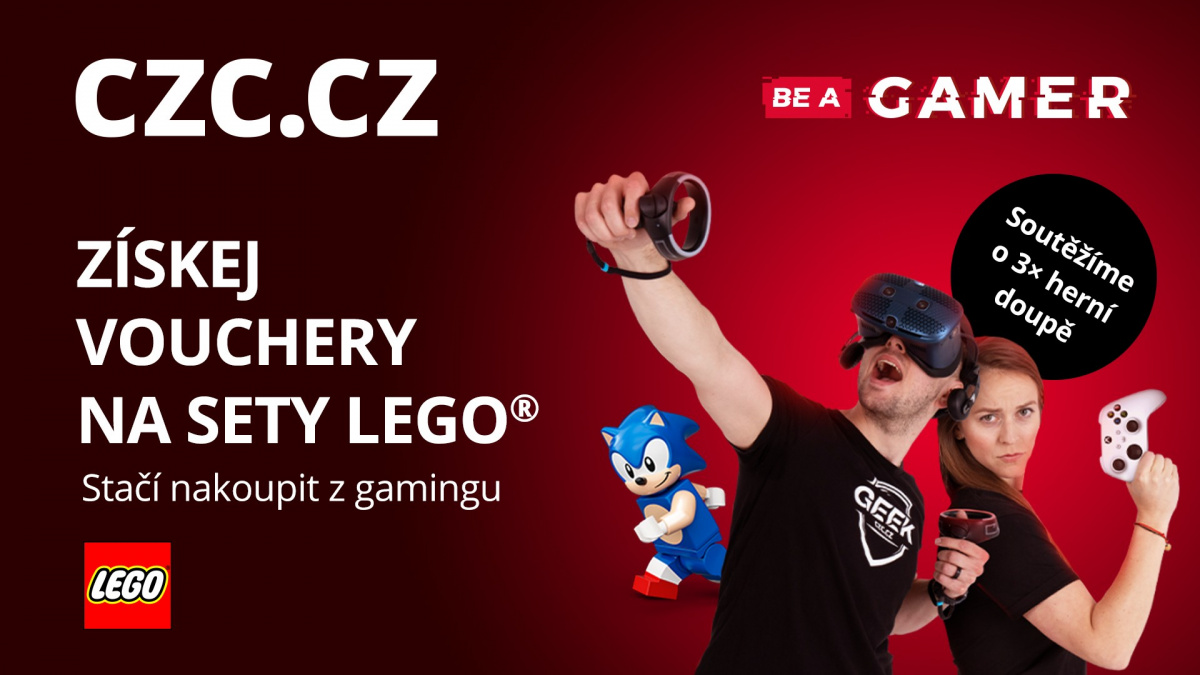 Soutěžte o 3 herní doupata CZC.Gaming a získejte poukázku na LEGO ke každému nákupu v rámci Be a Gamer!
