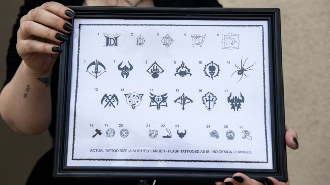 Diablo IV tetování flash