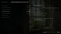 The Last of Us: Part I leak menu