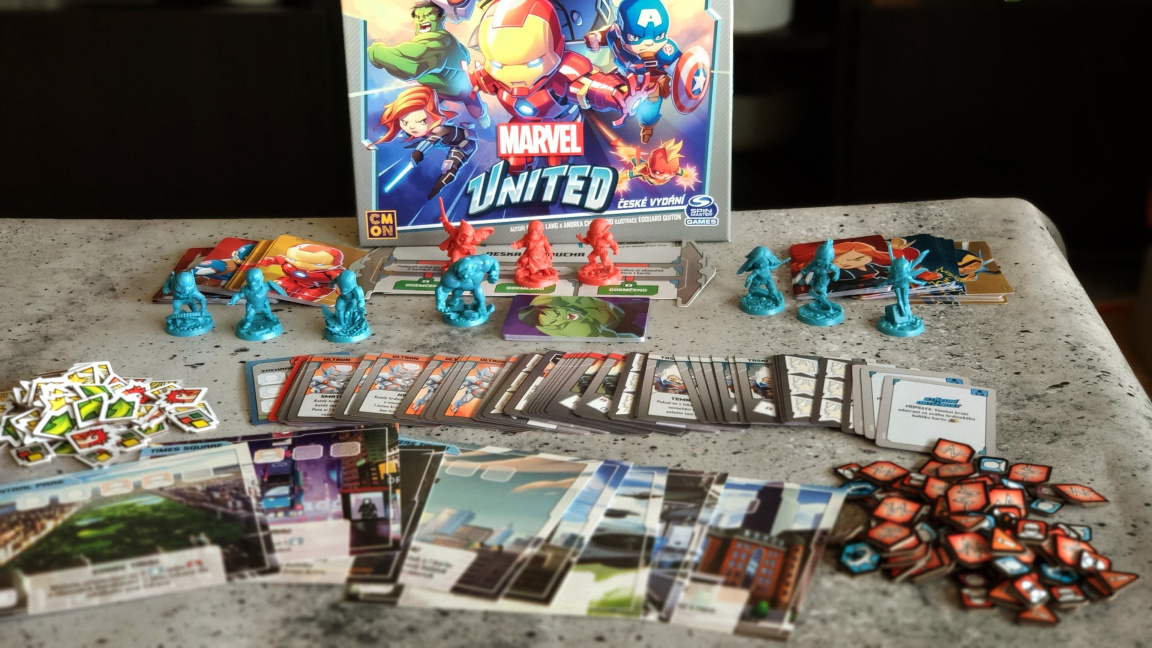 Deskovka Marvel United – recenze přístupné superhrdinské akce