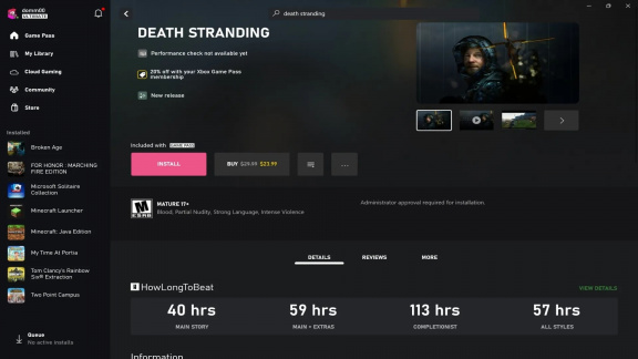 Xbox přidává na PC užitečné informace o délce her