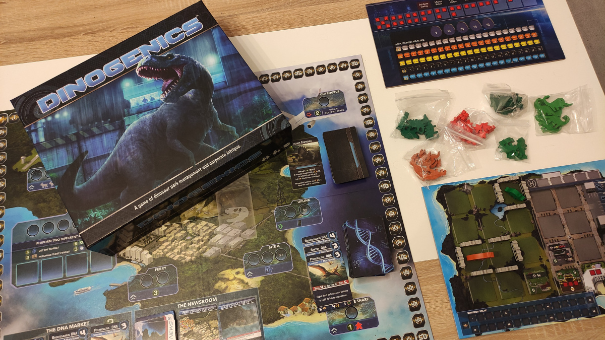 Deskovka DinoGenics – recenze Jurského parku pro náročné (a zradychtivé) hráče