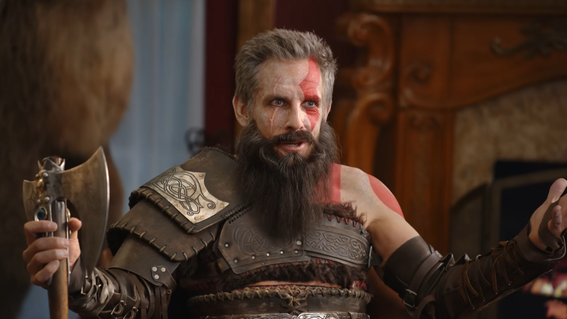 Ben Stiller jako Kratos i podivná písnička z Japonska. Reklamy na God of War jsou divoké