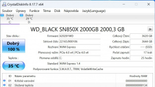 WD_BLACK SN850X - CrystalDiskInfo