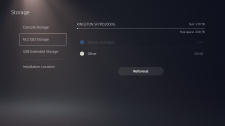 Nastavení SSD (PS5)