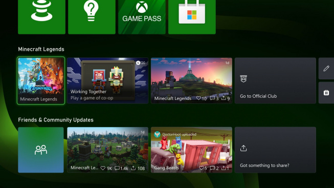 xbox home ui 2