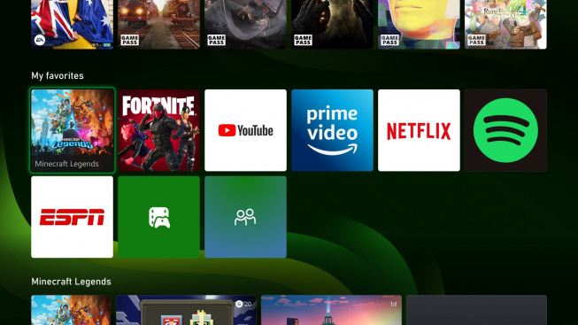 xbox home ui 3