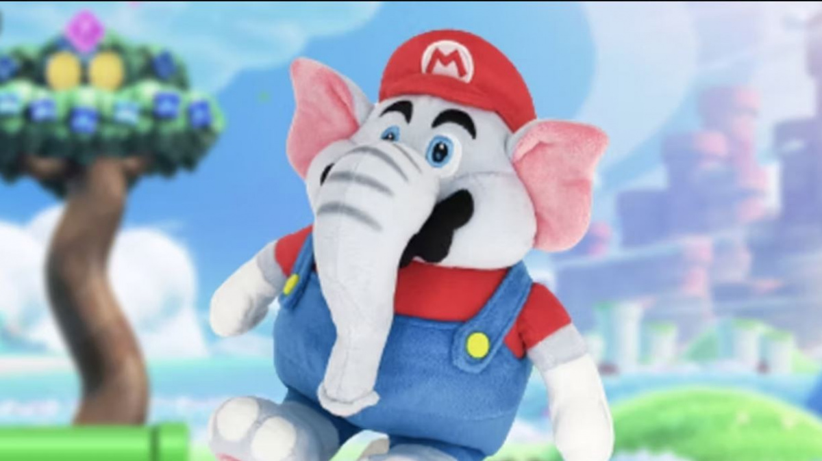 Sloní Mario bude k mání v plyšové podobě