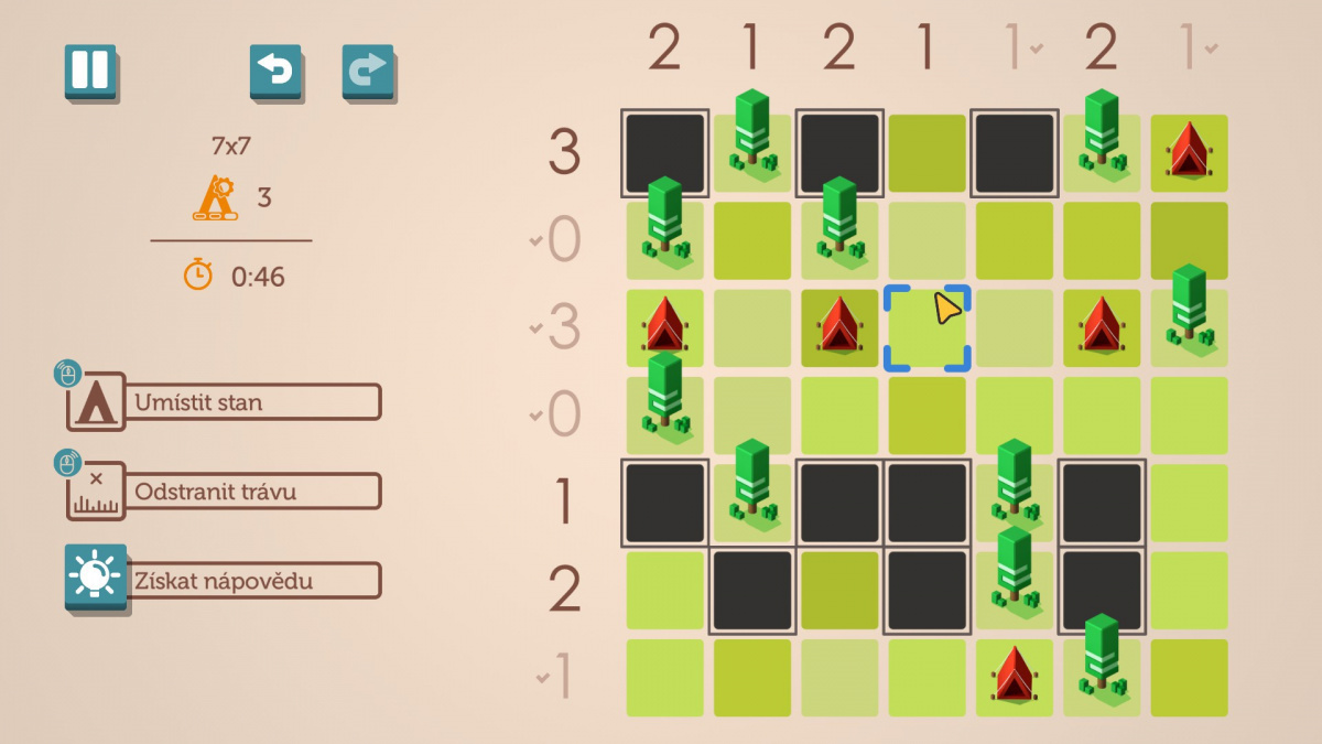 Tents and Trees – recenze návykové, odpočinkové kratochvíle