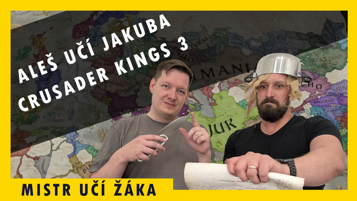 Sledujte dnes od 14:00, jak Aleš učí Jakuba hrát Crusader Kings III