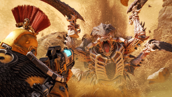 Pod pískem číhá smrt. Space Marine 2 v novém updatu obdržel misi, nepřítele a systém prestiže