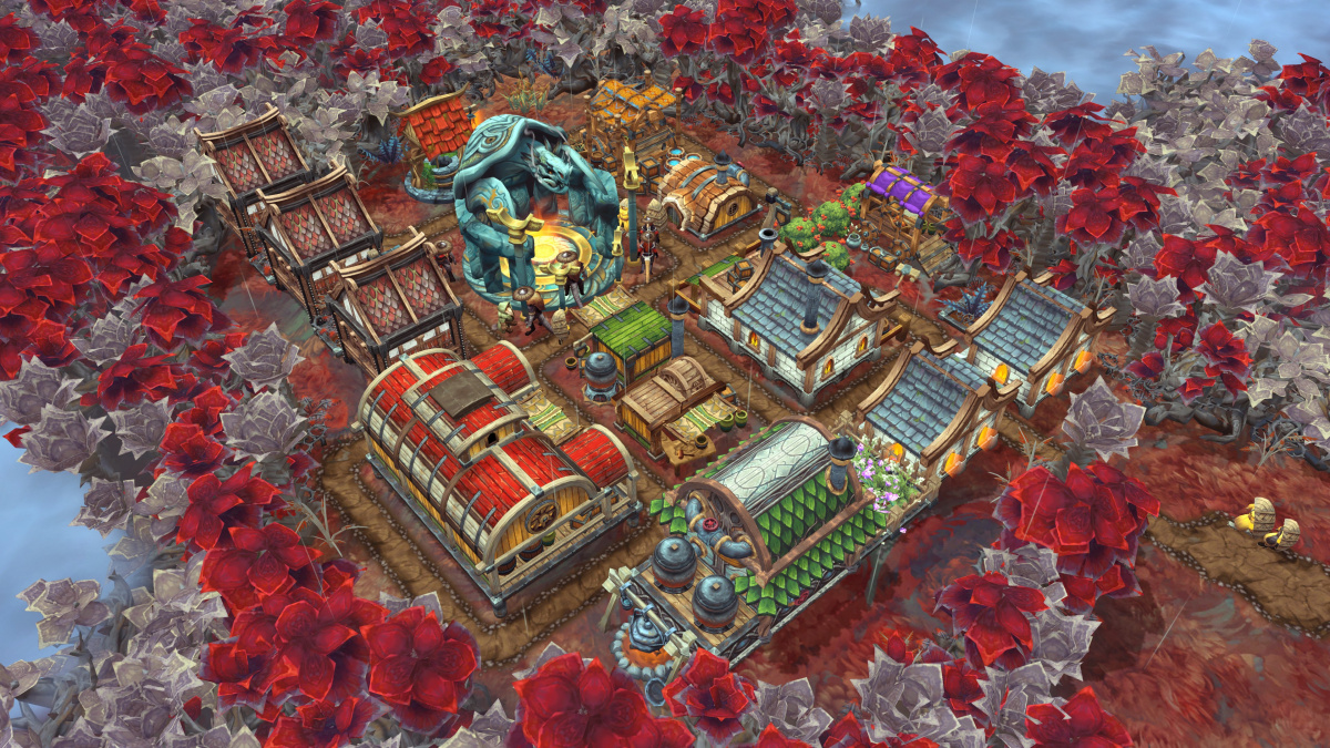 Fantastická roguelite strategie Against the Storm míří na konzole a kutí DLC s netopýry