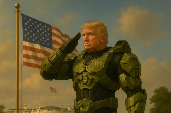Trump jako Master Chief? Bílý dům zneužívá k propagandě Halo