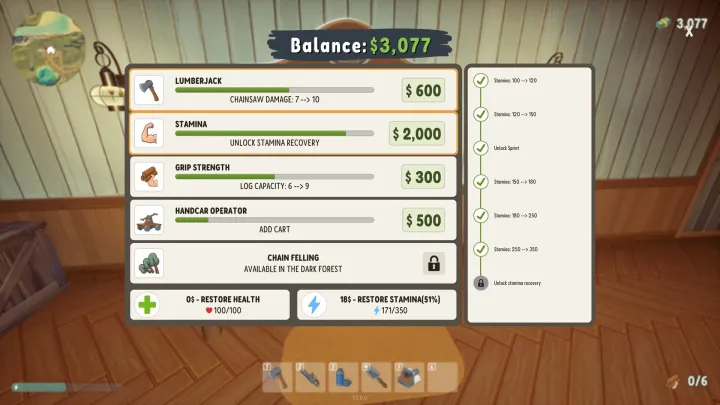 A Game About Chopping Trees